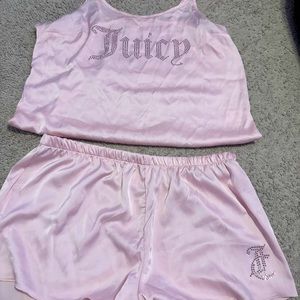 Juicy couture silk pajama set